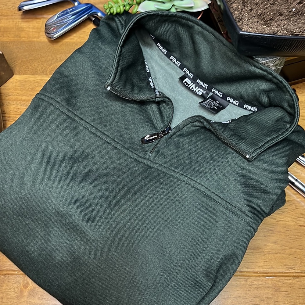 Awesome Ping Half Zip Pull Over Performance Sweat… - image 1